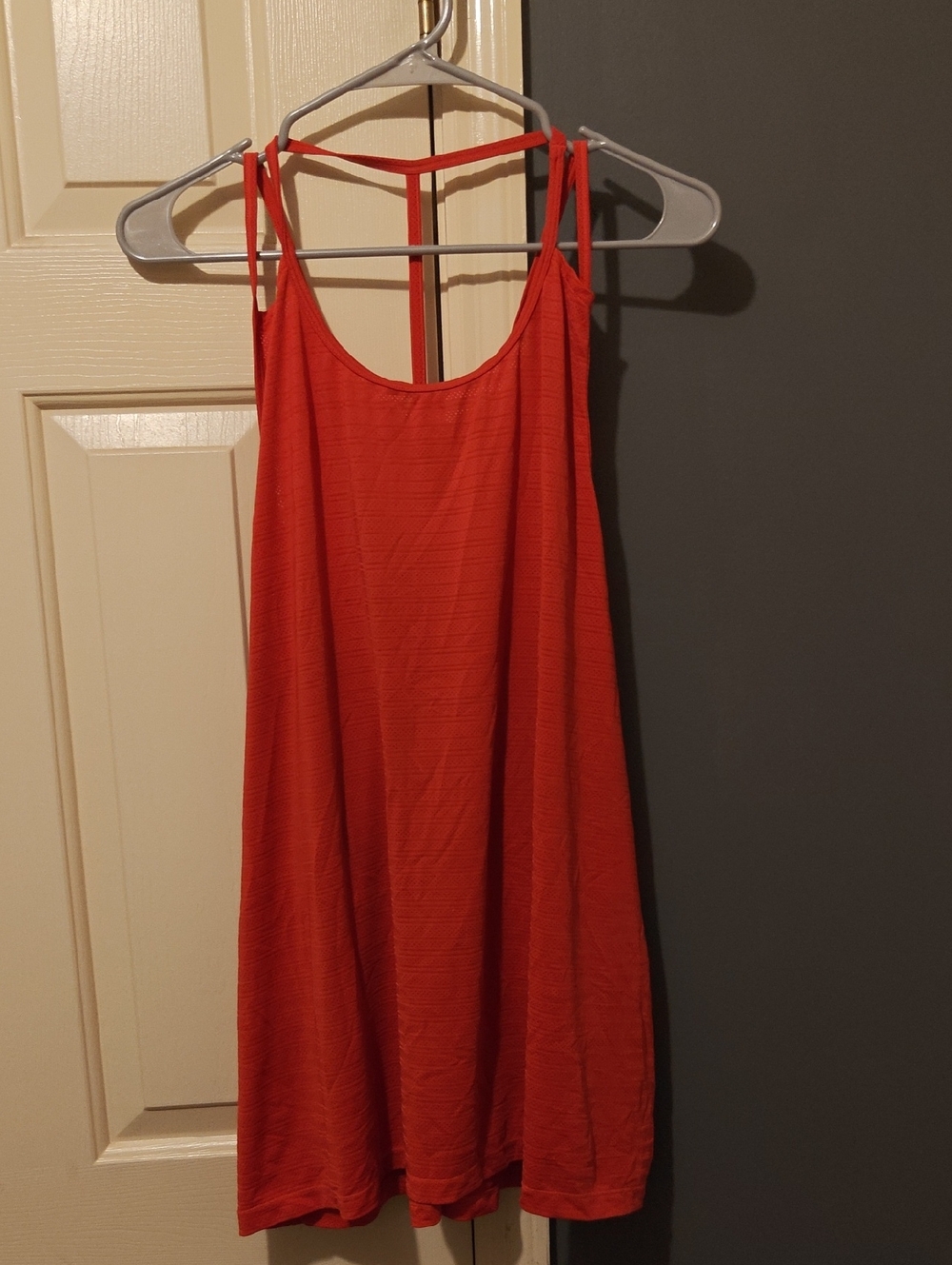 Red Strappy T-Back Tank